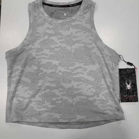 Spyder Camouflage Cropped Tank Top Size X-Large - Picture 5 of 8